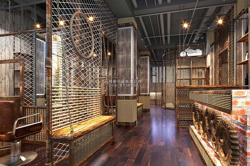 潮流與時(shí)尚并存的美發(fā)店裝修