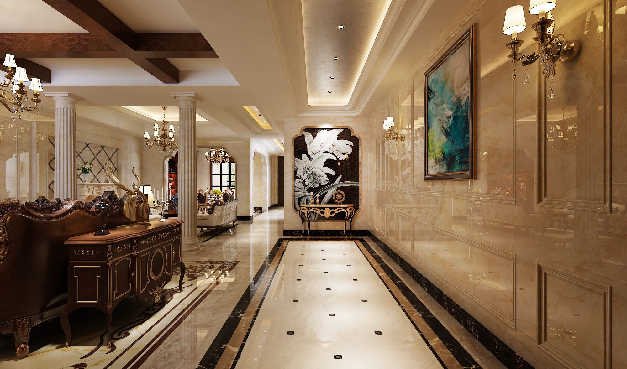 歐式簡歐風(fēng)別墅裝修設(shè)計(jì)效果圖