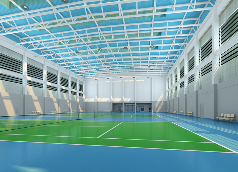 羽毛球訓練館裝修設(shè)計效果圖