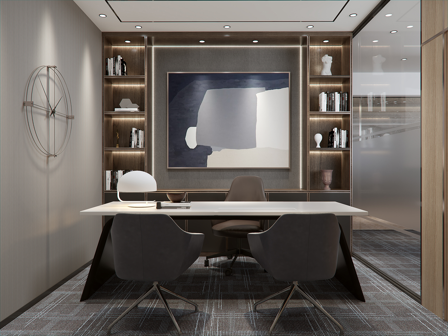 信息科技公司辦公室裝修設(shè)計圖片